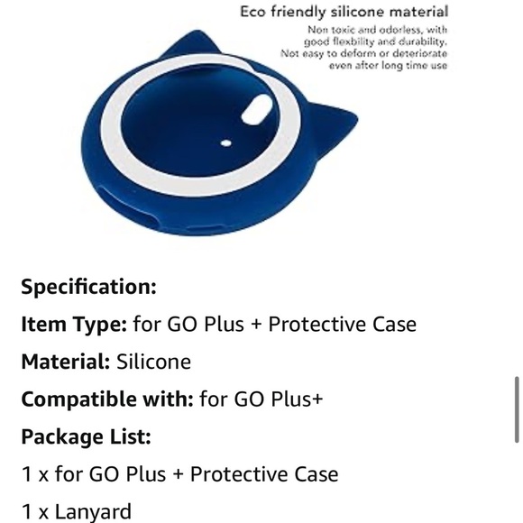 BNWT Blue Silicone Case for Poke GO Plus +, Soft Silicone Wrist Strap Pikachu - Picture 4 of 11